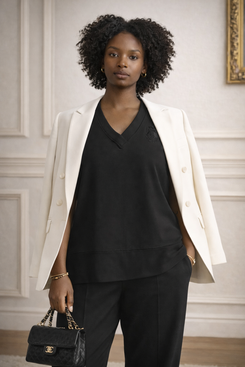Delta Sigma Theta Black Shield Vest