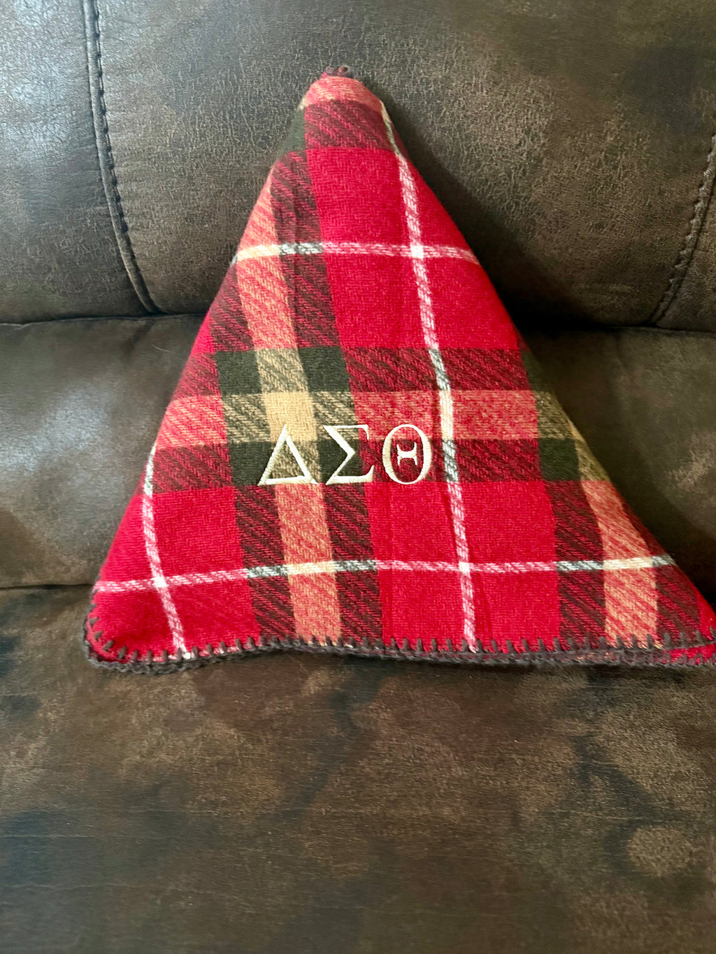 Delta Sigma Theta Embroidered Scarf
