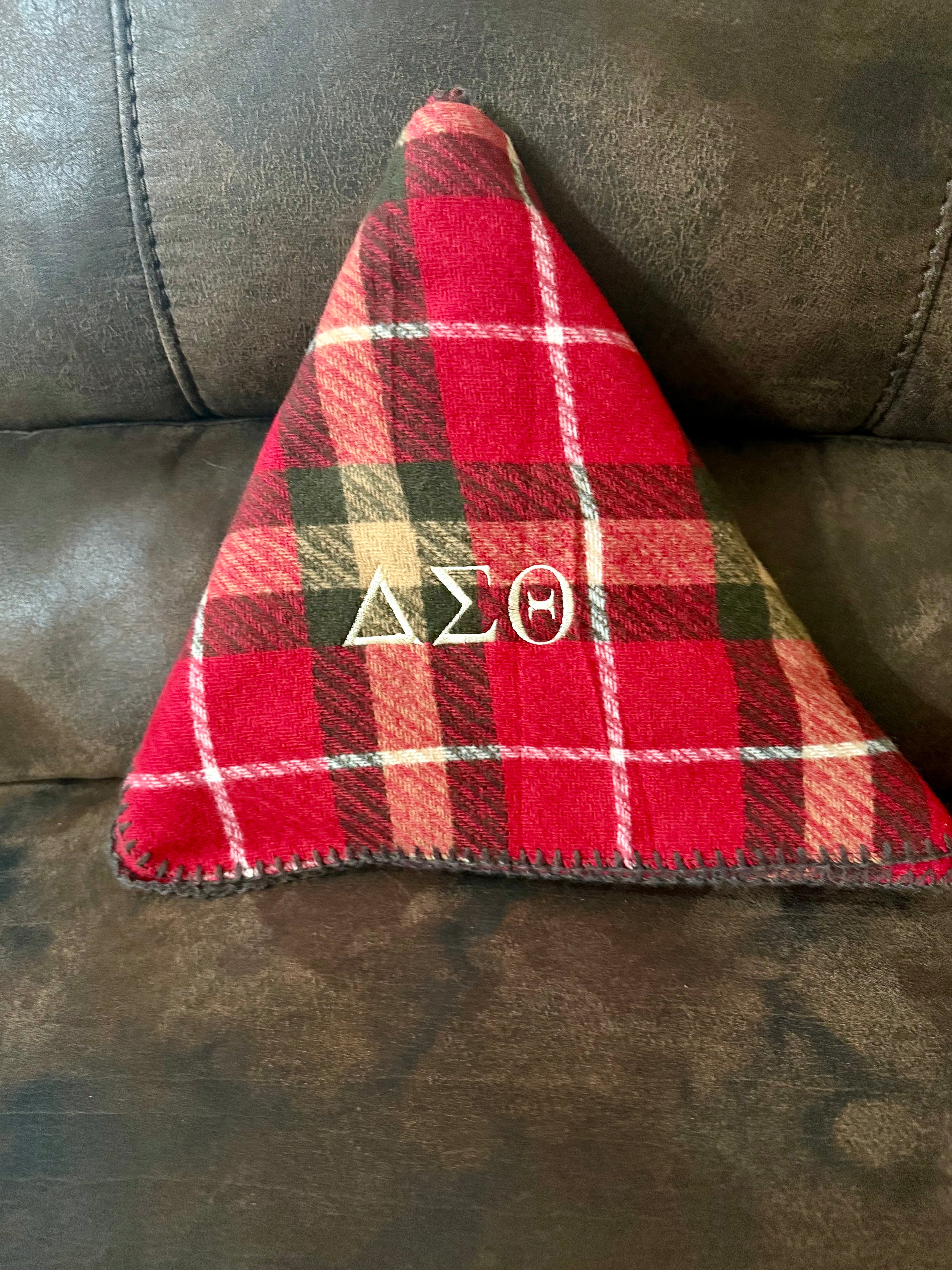 Delta Sigma Theta Embroidered Scarf