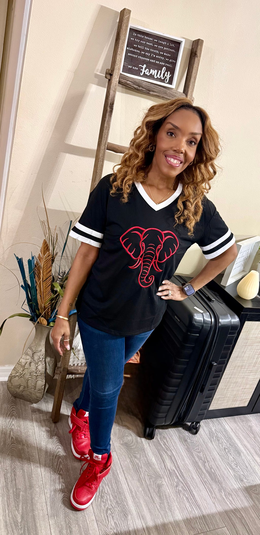 Delta Sigma Theta “ Silent Strength” Embroidered T-Shirt