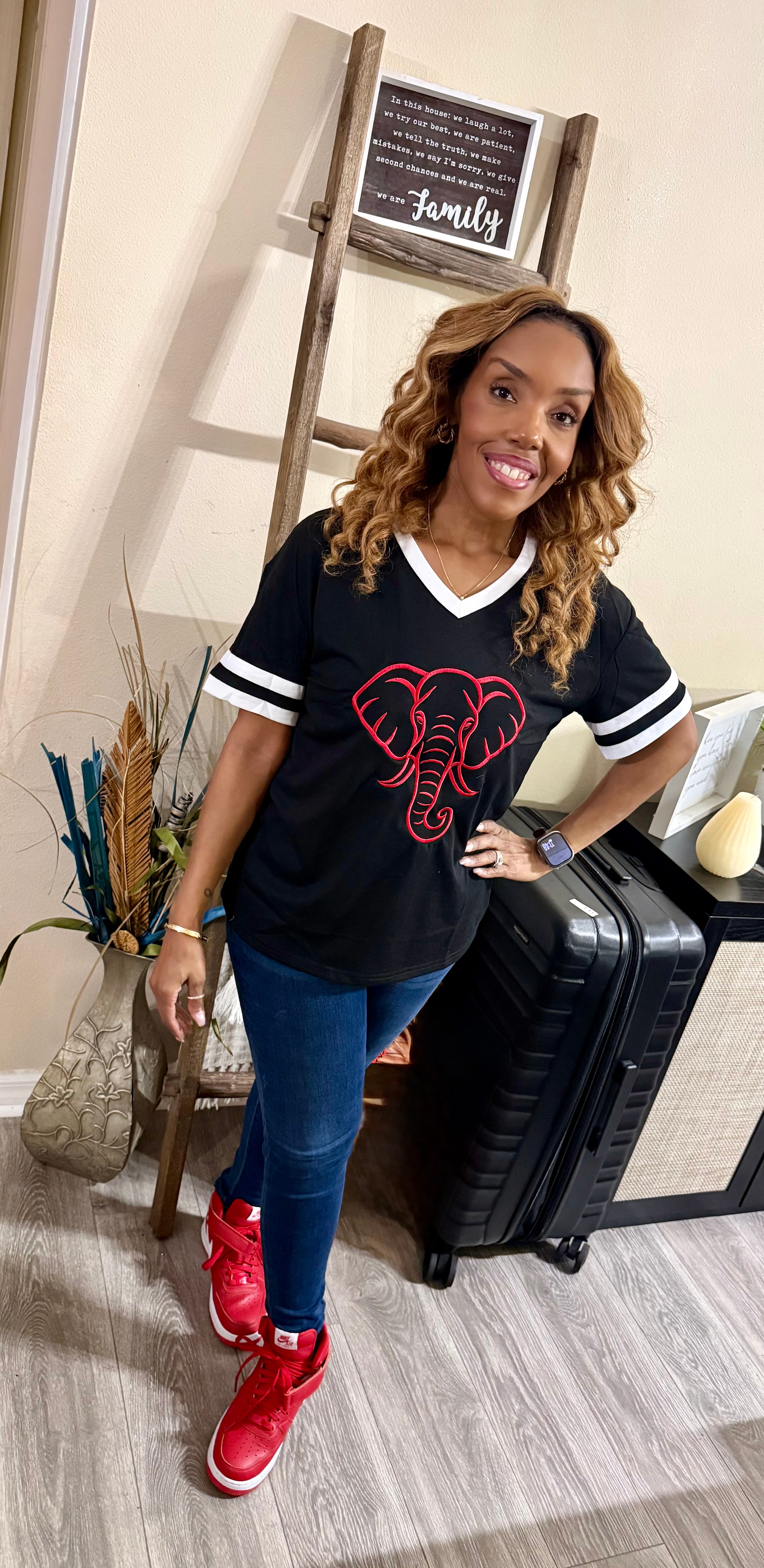 Delta Sigma Theta “ Silent Strength” Embroidered T-Shirt