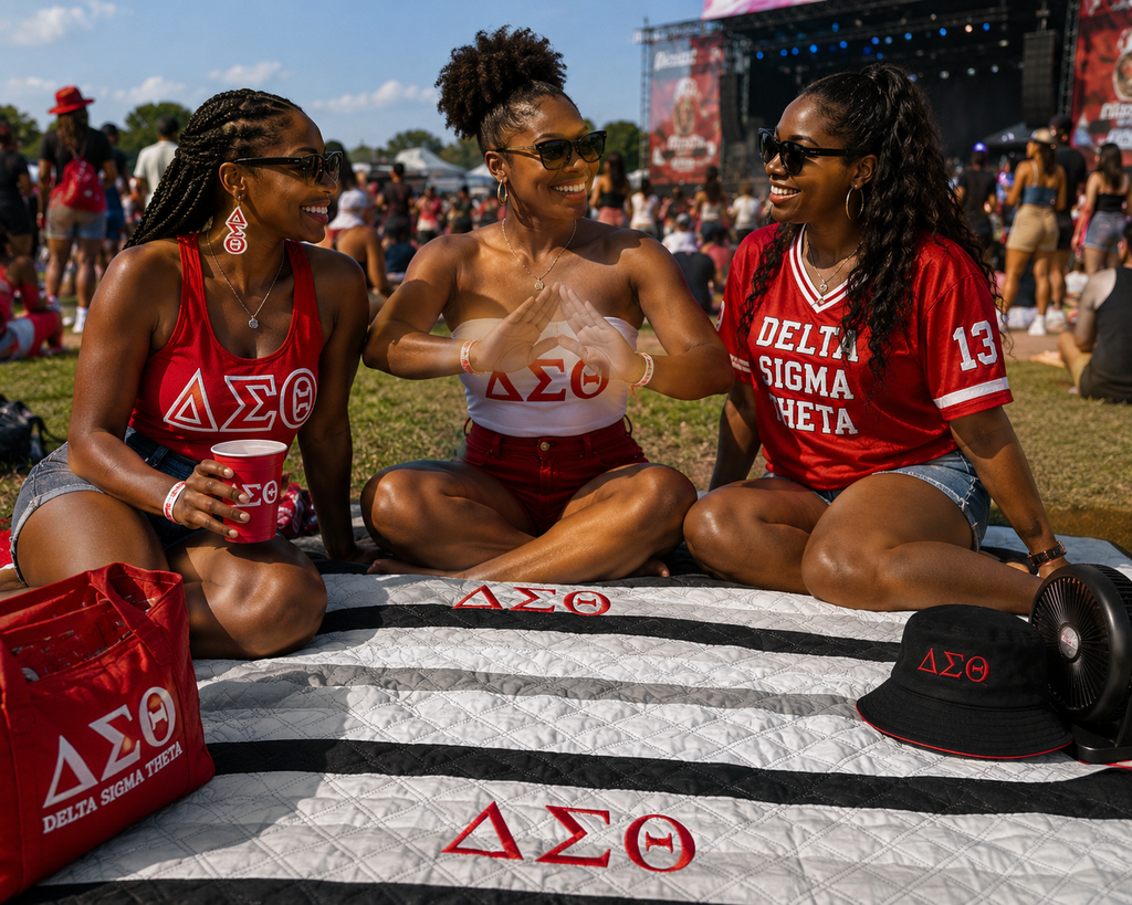 Delta Sigma Theta Waterproof Picnic Blanket (Non-Customizable)