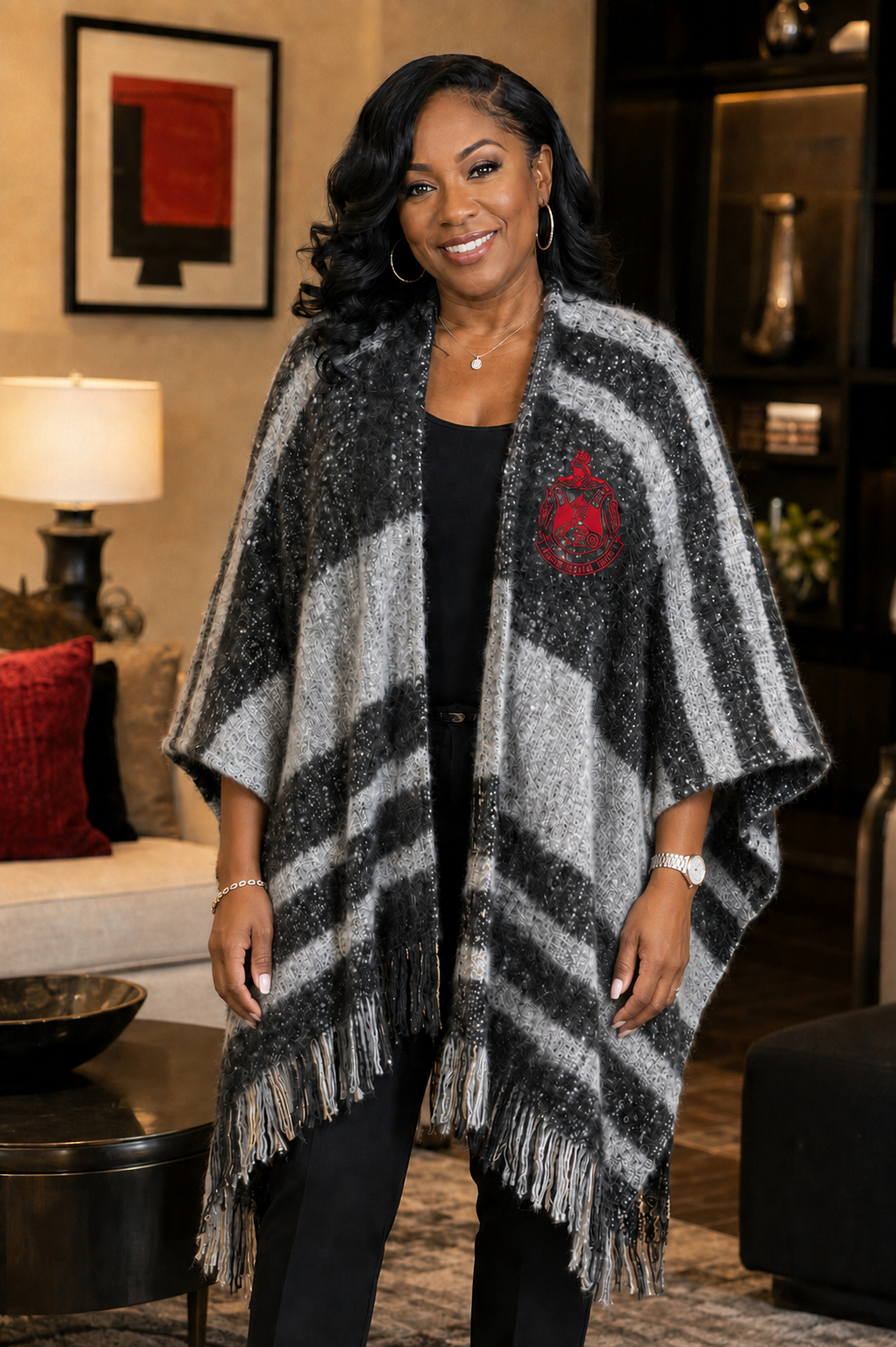 "The Exception" Delta Sigma Theta Shawl (Non-Customizable)