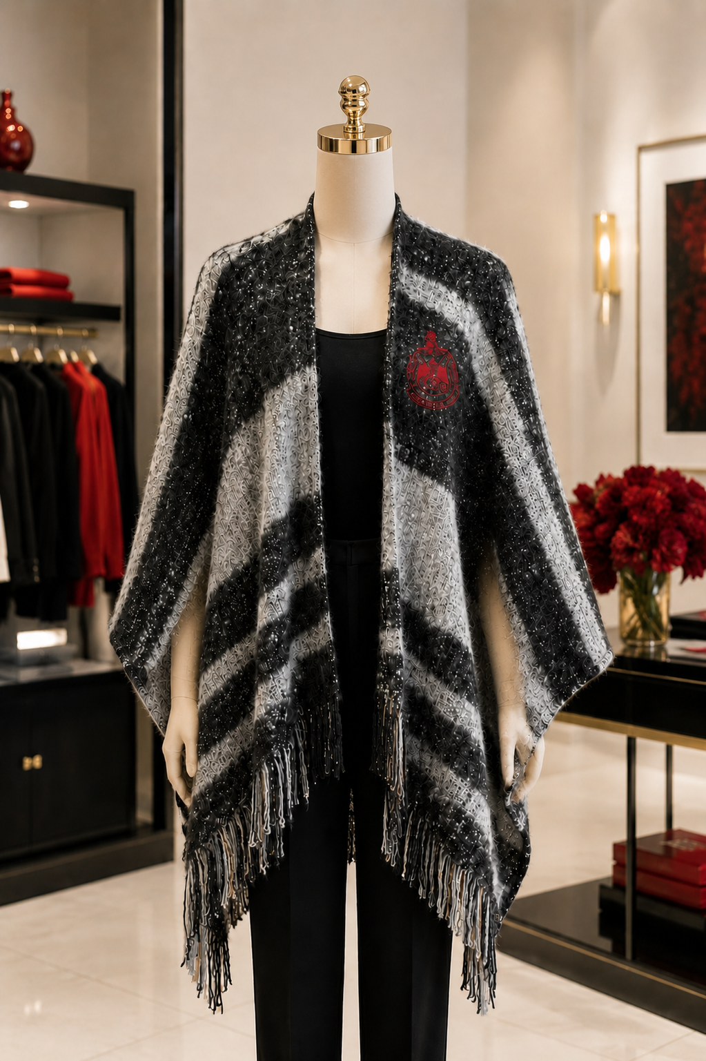 "The Exception" Delta Sigma Theta Shawl (Non-Customizable)