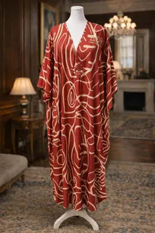 Delta Sigma Theta Deeply Crimson Kaftan (non-customizable)