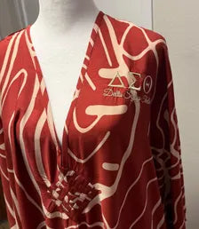 Delta Sigma Theta Deeply Crimson Kaftan (non-customizable)