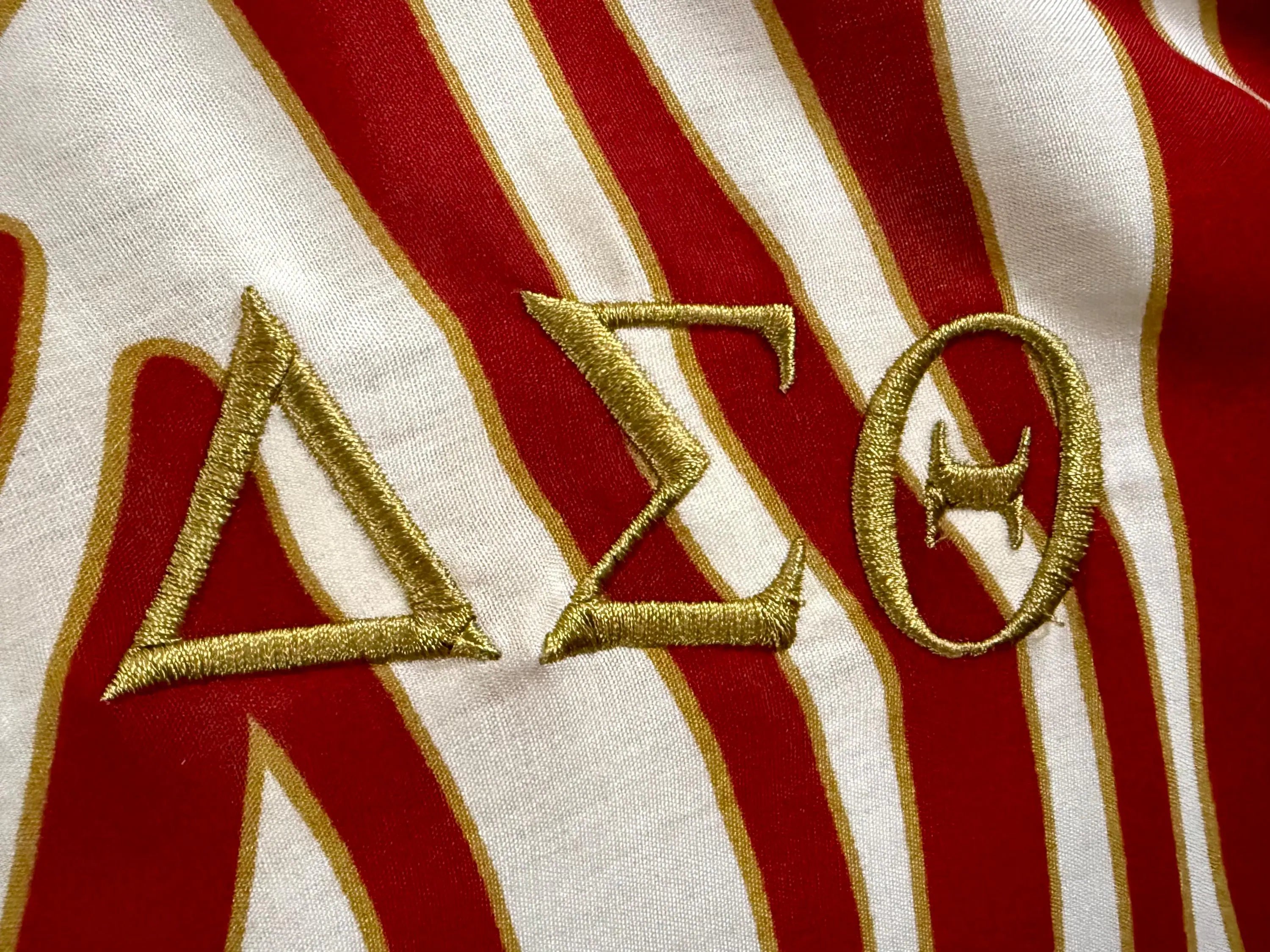 Delta Sigma Crimson and Cream Dreams Kaftan