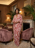 Delta Sigma Crimson and Cream Dreams Kaftan