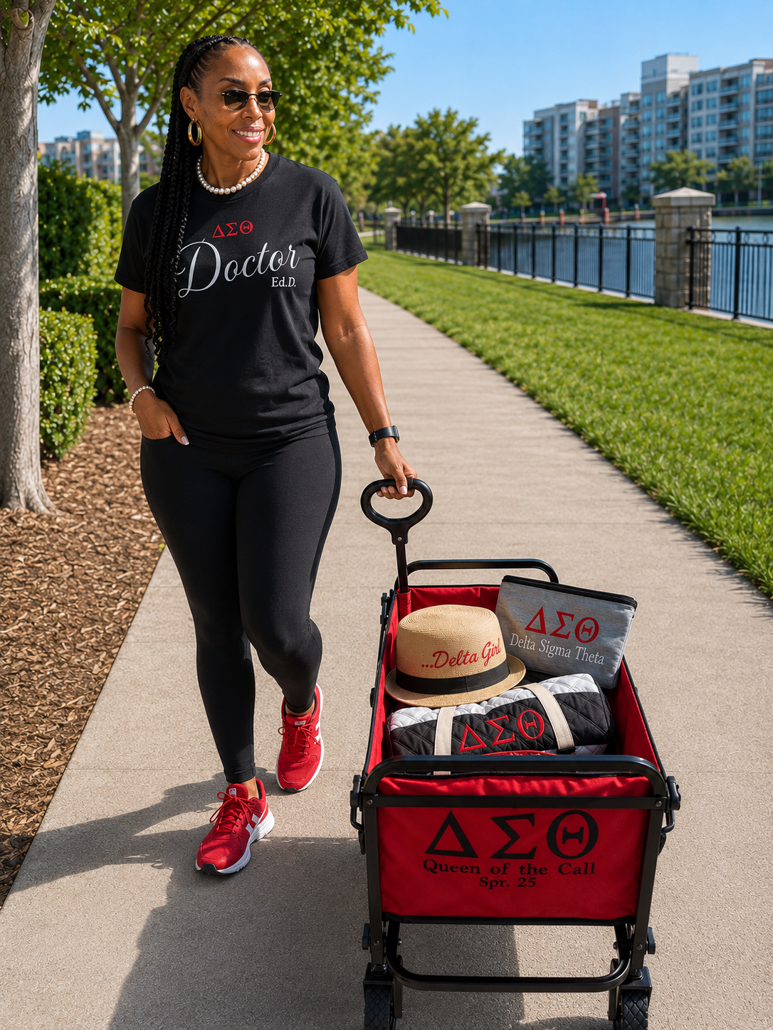 Delta Sigma Theta Personalized Deluxe Wagon