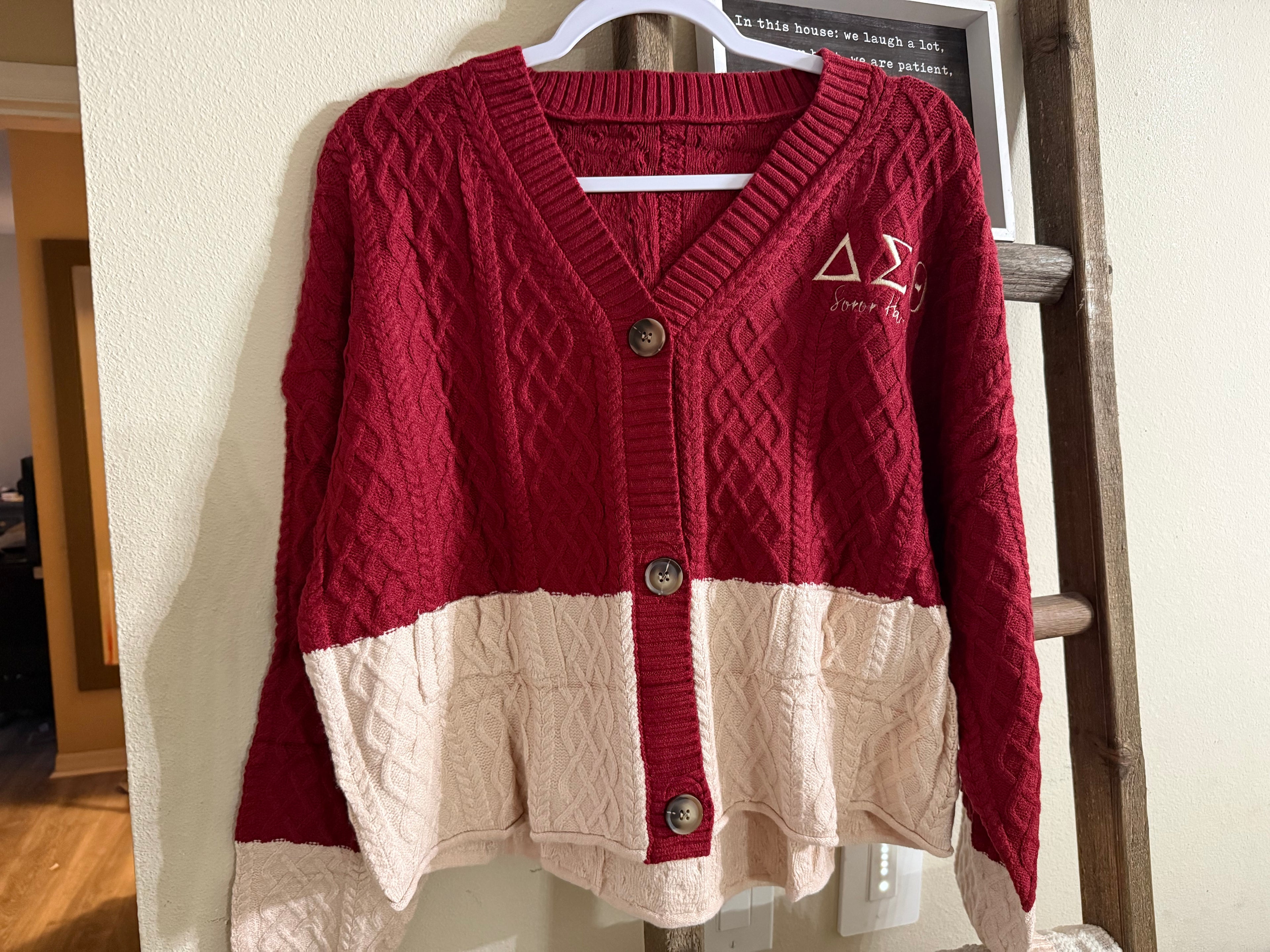 Personalized Delta Sigma Theta Cardigan