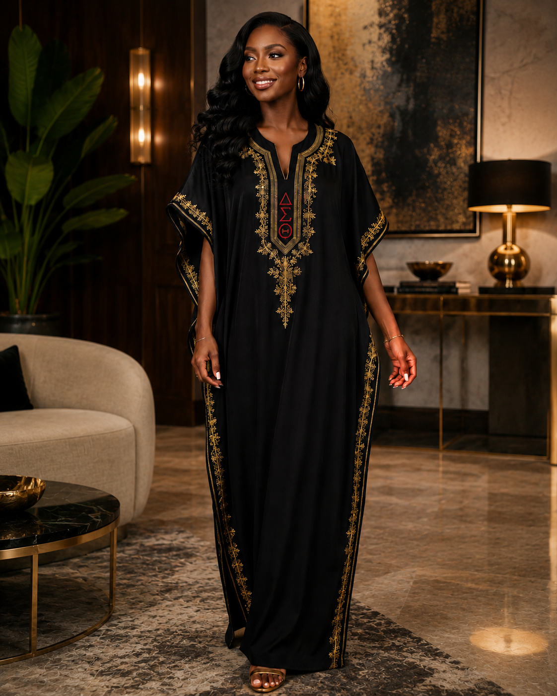 Royal-‘DST’ Delta Sigma Theta Kaftan